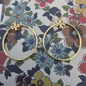 Tory Burch Gold Hoop Earrings